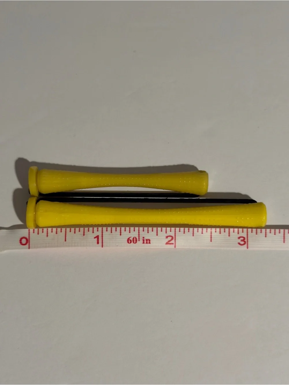 Yellow Color Hair Perm Rods 36 Pieces 3 1/4